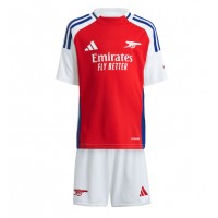 Camisa de Futebol Arsenal Equipamento Principal Infantil 2024-25 Manga Curta (+ Calças curtas)